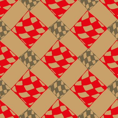 Soyut renkli geometrik Dikişsiz kareli desen arka planı için.