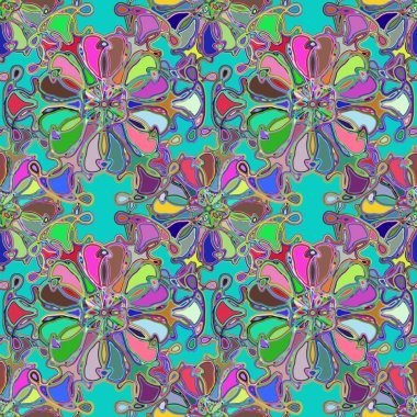 Soyut kaleydoskop renkli Dikişsiz desen arka planı için. 