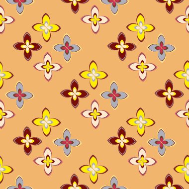  soyut çiçek geometrik Dikişsiz desen arka planı için