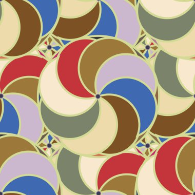 soyut geometrik renk desenli vektör çizimi