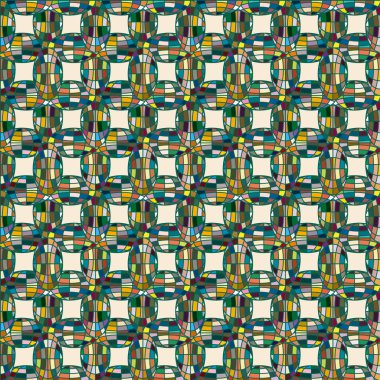 Soyut kaleydoskop desen renkli mozaik küre ile