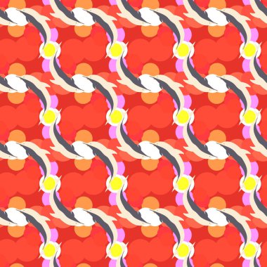 soyut geometrik renkli Dikişsiz desen arka plan için vektör çizim