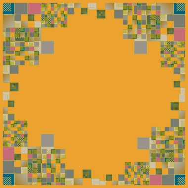 geometrik küpleri ve kareler arka plan sorunsuz tasarlamak vektör çizim