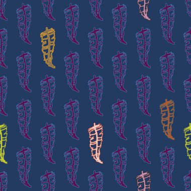 Memphis tarzı zemin ağaç yaprakları 