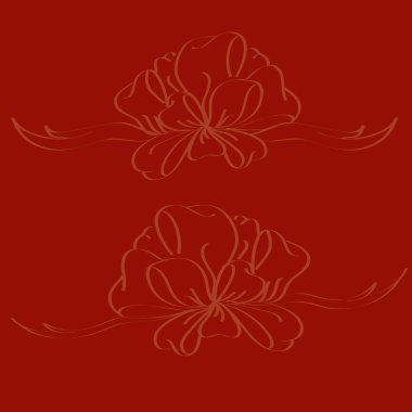 Yay ve şerit vektör karikatür çizimi