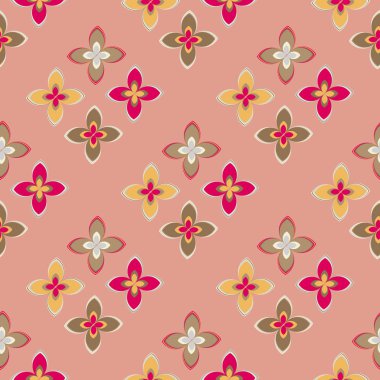  soyut çiçek geometrik Dikişsiz desen arka planı için