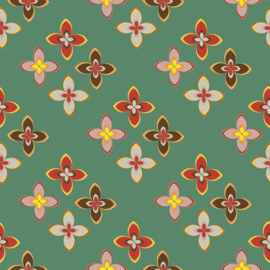  soyut çiçek geometrik Dikişsiz desen arka planı için