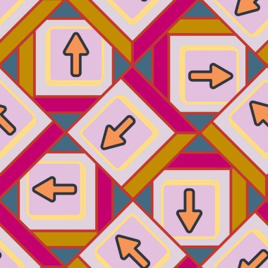 Kot düğmeleri Dikişsiz desen vektör çizim ile 