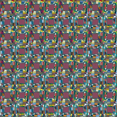 Soyut kaleydoskop desen renkli mozaik küre ile