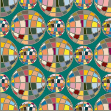 Renkli mozaik küre ile Seamless Modeli
