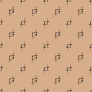 Yusufçuk seamless modeli. Vektör çizimler.