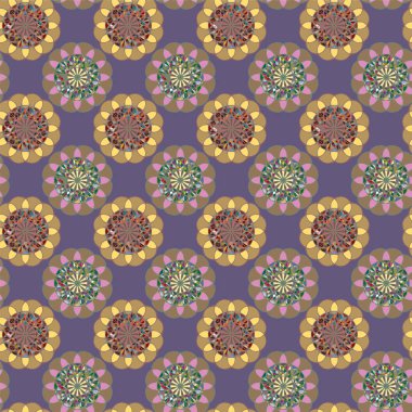  soyut çiçek geometrik Dikişsiz desen arka planı için