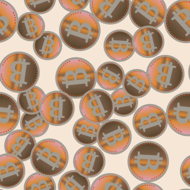 kesintisiz iş zemin bitcoins para ile desenli