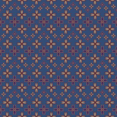 Çiçekler, vektör çizim ile çok renkli geometrik seamless modeli 