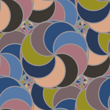 soyut geometrik renk desenli vektör çizimi