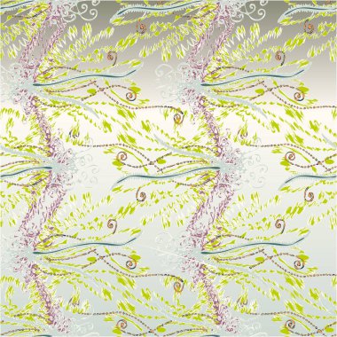 soyut çiçek deseni, vektör illüstrasyonu