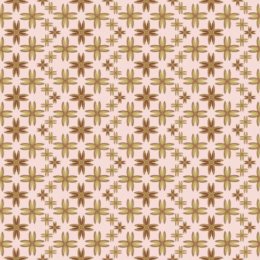 Çiçekler, vektör çizim ile çok renkli geometrik seamless modeli 