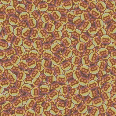 bitcoins parlak parlak pahalı sikkeleri ile Seamless modeli 