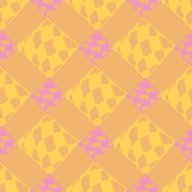 Soyut renkli geometrik Dikişsiz kareli desen arka planı için.