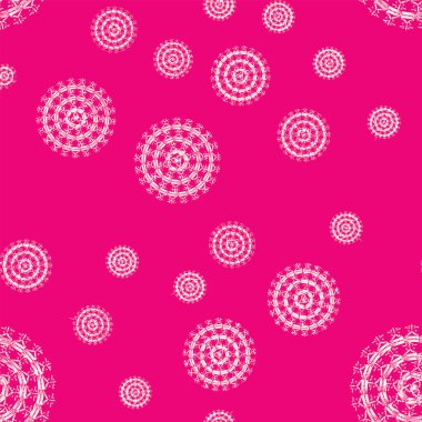 Sorunsuz soyut mandala desen. Basit şekiller oluşan süsleme. 