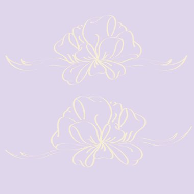 Yay ve şerit vektör karikatür çizimi