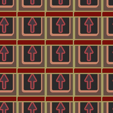 Kot düğmeleri Dikişsiz desen vektör çizim ile 