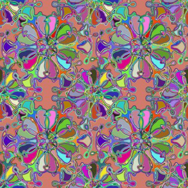 Soyut kaleydoskop renkli Dikişsiz desen arka planı için. 