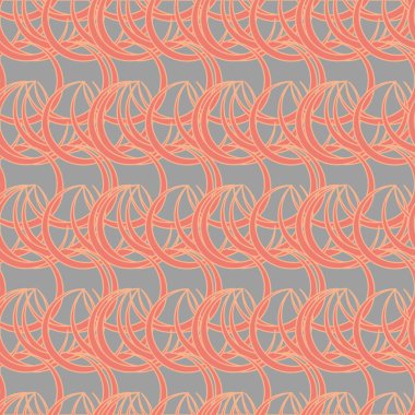 vektör çizim arka planı için daireler ile seamless modeli   