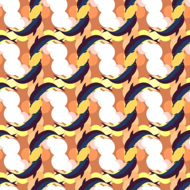 soyut geometrik renkli Dikişsiz desen arka plan için vektör çizim