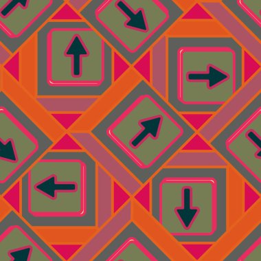 Kot düğmeleri Dikişsiz desen vektör çizim ile 