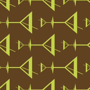 Tropik kokteyller desen, renkli kesintisiz vektör çizim