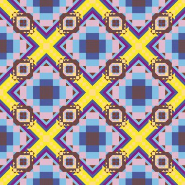 Geometrik etnik desen sorunsuz tasarım arka plan veya duvar kağıdı için