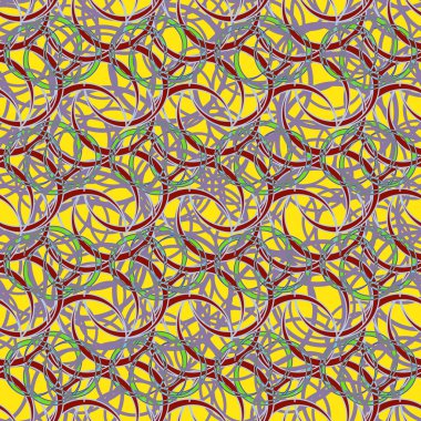 vektör çizim arka planı için daireler ile seamless modeli   