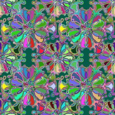 Soyut kaleydoskop renkli Dikişsiz desen arka planı için. 