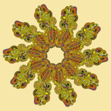 Stil zentangle yeni simetrik mandala doodle ile sanat esin kaynağı oldu. Duvar kağıdı, desen dolgularını, web sayfaları, yüzey dokuları için dekoratif nesne-ebilmek var olmak kullanılmış.