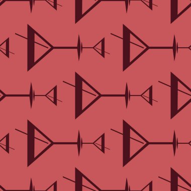 Tropik kokteyller desen, renkli kesintisiz vektör çizim