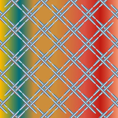 Oluklu metal, Dikişsiz desen vektör çizim.