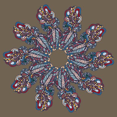 Stil zentangle yeni simetrik mandala doodle ile sanat esin kaynağı oldu. Duvar kağıdı, desen dolgularını, web sayfaları, yüzey dokuları için dekoratif nesne-ebilmek var olmak kullanılmış.