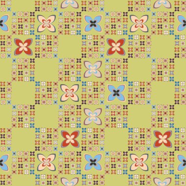  soyut çiçek geometrik Dikişsiz desen arka planı için