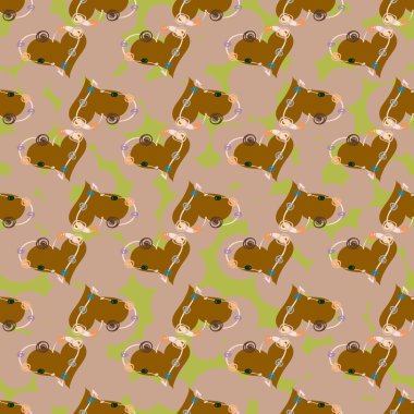 Soyut kalp doodle arka plan için seamless modeli. 