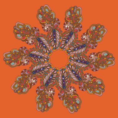 Stil zentangle yeni simetrik mandala doodle ile sanat esin kaynağı oldu. Duvar kağıdı, desen dolgularını, web sayfaları, yüzey dokuları için dekoratif nesne-ebilmek var olmak kullanılmış.