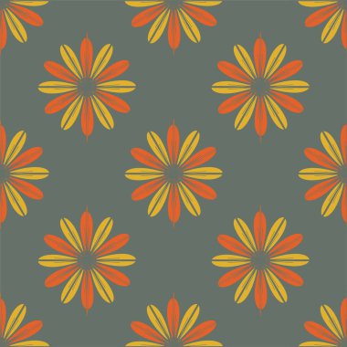  arka plan için çiçekli soyut geometrik seamless modeli