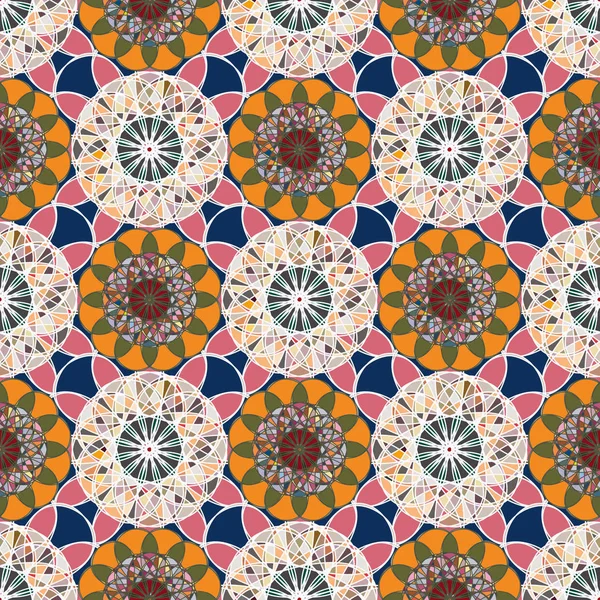 Abstrakte Bunte Kaleidoskopische Mosaik Mandala Hintergrund — Stockvektor