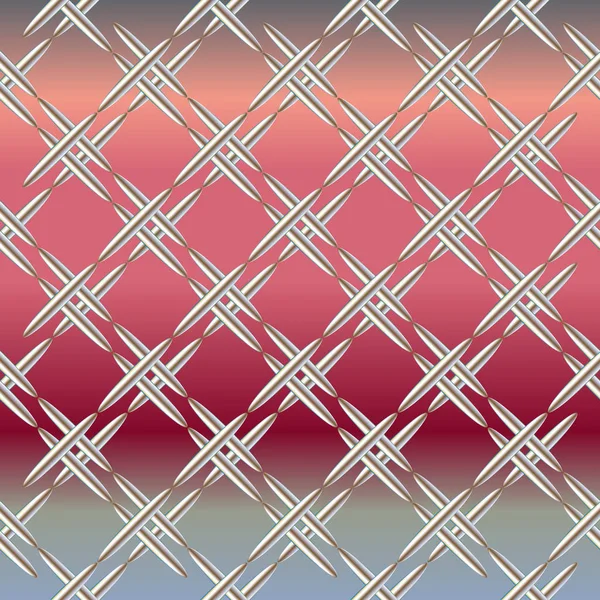 Ilustración Vectorial Metal Corrugado Patrón Sin Costura — Vector de stock
