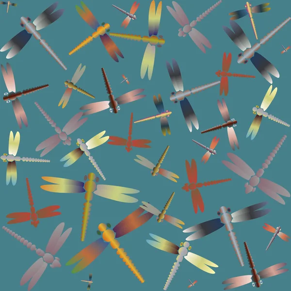 Yusufçuk seamless modeli. Vektör çizimler.