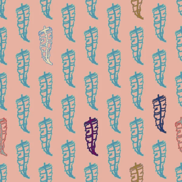 Memphis tarzı zemin ağaç yaprakları 