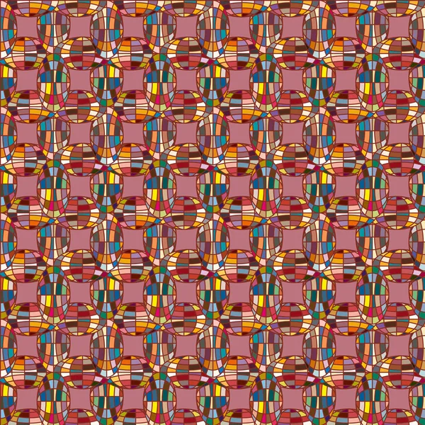 Patrón Caleidoscopio Abstracto Con Globos Mosaico Colores — Archivo Imágenes Vectoriales