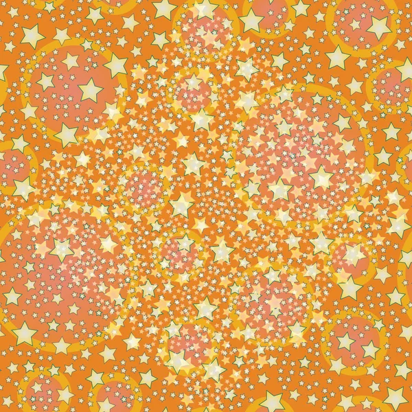 Abstrait Géométrique Coloré Motif Sans Couture Avec Des Étoiles Illustration — Image vectorielle