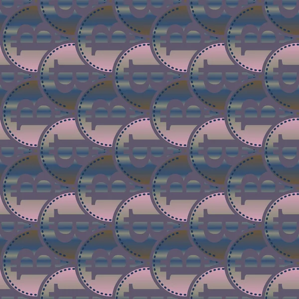 Renkli bitcoins işaretleri ile mali seamless modeli