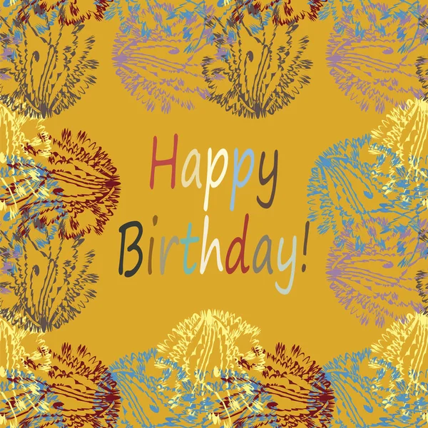 Çiçek desenli harflerle kutlu olsun çok renkli el çekilmiş